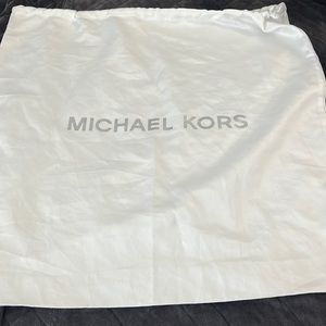 Michael kors dust bag 15.5 x 16”drawstring off white.  New never used